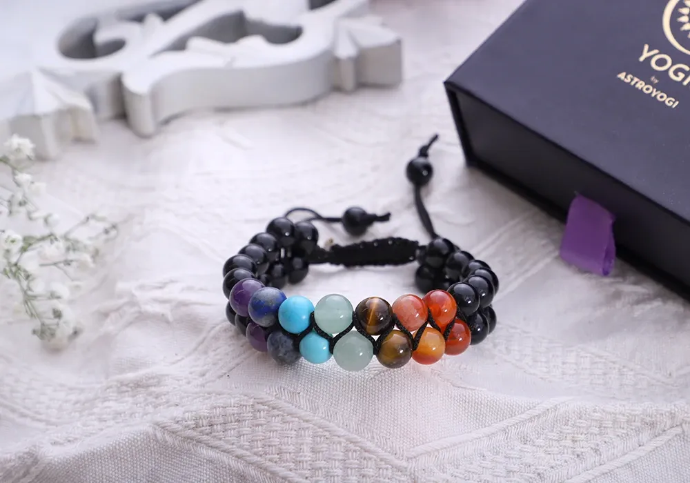 7 Chakra Double Layered Bracelet
